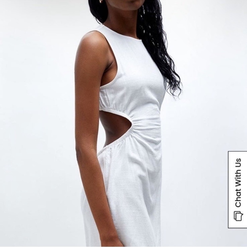 PacSun Kendall & Kylie Elegant White Sleeveless Dress - Picture 4 of 4